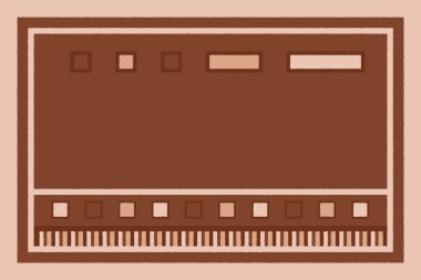 Yüksek çözünürlüklü trend renkleriyle Geometrik Halı Modern Deseni