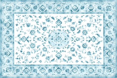 Yüksek çözünürlüklü trend renkleriyle Geometrik Halı Modern Deseni