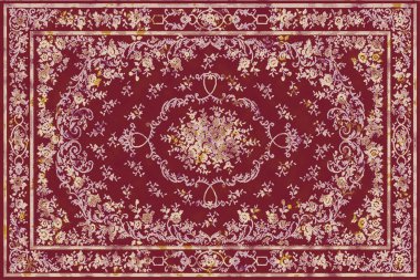 Yüksek çözünürlüklü trend renkleriyle Geometrik Halı Modern Deseni