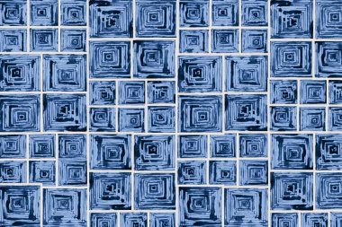 Yüksek çözünürlüklü trend renkleriyle Geometrik Halı Modern Deseni