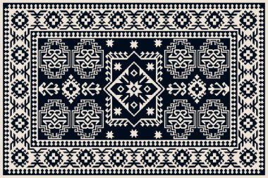 Yüksek çözünürlüklü trend renkleriyle Geometrik Halı Modern Deseni