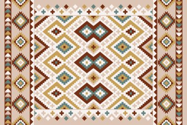 Yüksek çözünürlüklü trend renkleriyle Geometrik Halı Modern Deseni