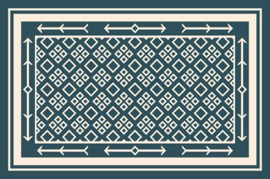 Yüksek çözünürlüklü trend renkleriyle Geometrik Halı Modern Deseni