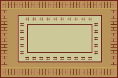 Yüksek çözünürlüklü trend renkleriyle Geometrik Halı Modern Deseni