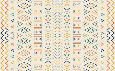 Yüksek çözünürlüklü trend renkleriyle Navajo Halı Modern Deseni