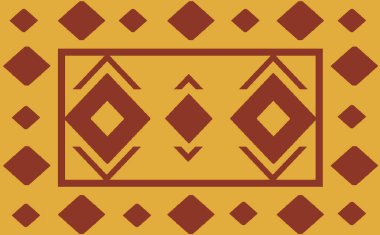 Yüksek çözünürlüklü trend renkleriyle Navajo Halı Modern Deseni