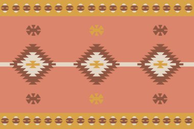 Yüksek çözünürlüklü trend renkleriyle Navajo Halı Modern Deseni