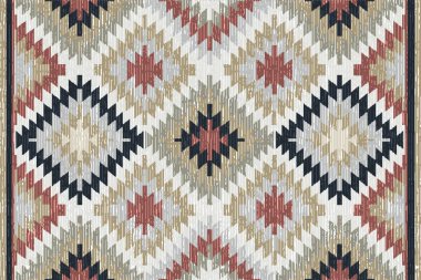 Kilim ve Aztek Halı Modern Deseni yüksek çözünürlüklü trend renkleriyle