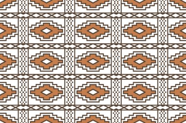 Kilim and Aztec Carpet modern Pattern with trending colors in high resolution clipart