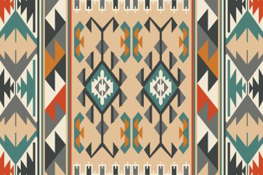 Kilim ve Aztek Halı Modern Deseni yüksek çözünürlüklü trend renkleriyle