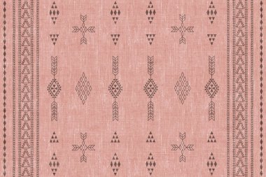 Kilim ve Aztek Halı Modern Deseni yüksek çözünürlüklü trend renkleriyle