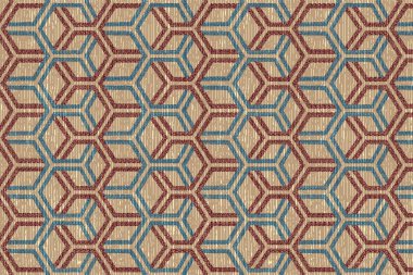 Yüksek çözünürlüklü trend renkleriyle Geometrik Halı Modern Deseni