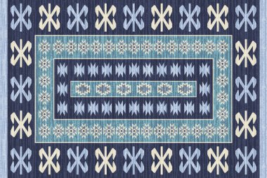 Kilim ve Navajo Halı Modern Deseni yüksek çözünürlüklü trend renkleriyle