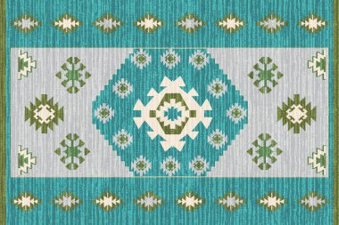 Kilim ve Navajo Halı Modern Deseni yüksek çözünürlüklü trend renkleriyle