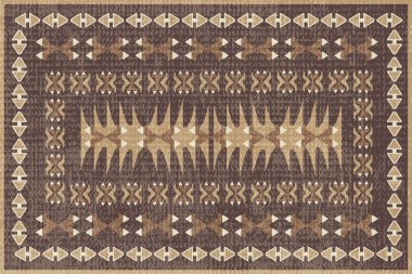 Kilim ve Navajo Halı Modern Deseni yüksek çözünürlüklü trend renkleriyle