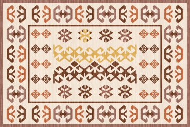 Kilim ve Navajo Halı Modern Deseni yüksek çözünürlüklü trend renkleriyle