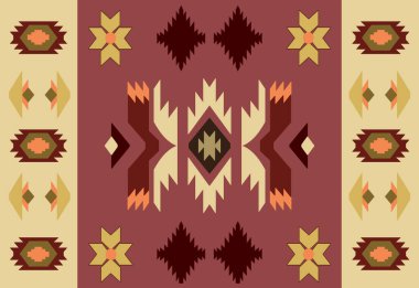 Kilim ve Navajo Halı Modern Deseni yüksek çözünürlüklü trend renkleriyle