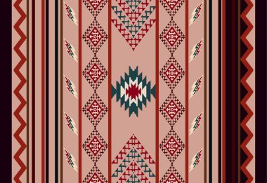 Kilim ve Navajo Halı Modern Deseni yüksek çözünürlüklü trend renkleriyle