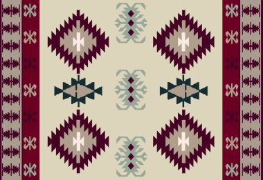 Kilim ve Navajo Halı Modern Deseni yüksek çözünürlüklü trend renkleriyle