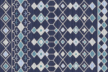 Kilim ve Navajo Halı Modern Deseni yüksek çözünürlüklü trend renkleriyle