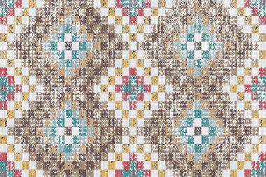 Kilim ve Navajo Halı Modern Deseni yüksek çözünürlüklü trend renkleriyle