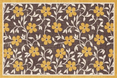 Halk sanatı ve çiçek tasarımı modern desenli halı ve dokusu yüksek çözünürlüklü trend renklere sahip