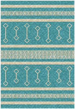 Yüksek çözünürlüklü trend renkleriyle Geometrik Halı Modern Deseni