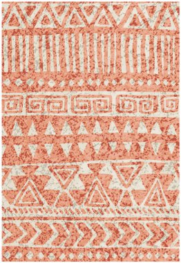 Yüksek çözünürlüklü trend renkleriyle Geometrik Halı Modern Deseni