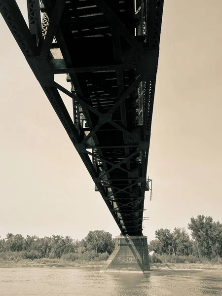 Snowden Bridge Montana Est Toujours Chemin Fer Opérationnel Mais Est — Photo