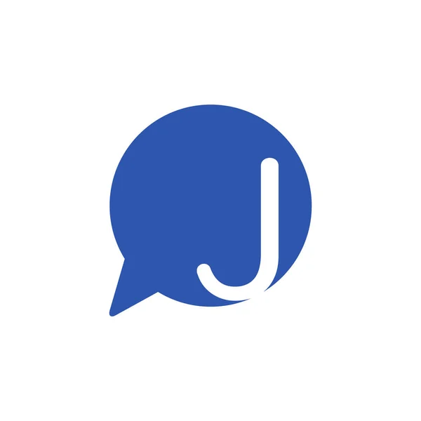 Carta Com Chat Logo Company —  Vetores de Stock