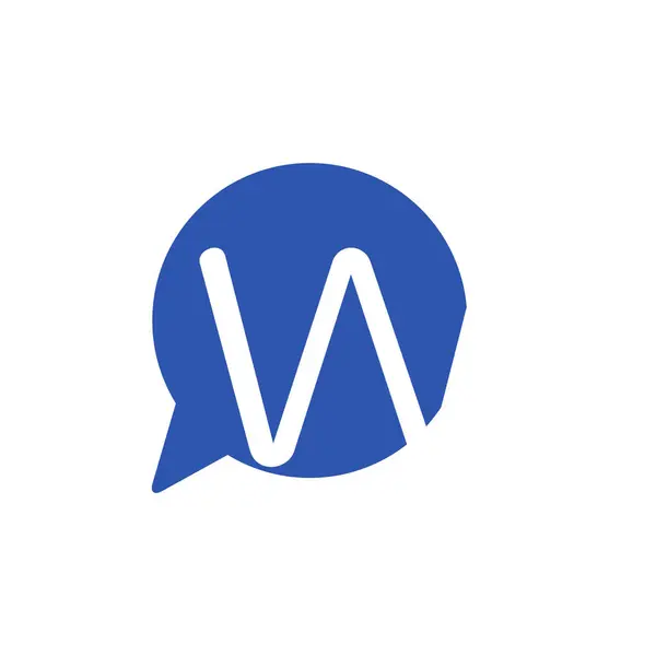 Brev Med Chat Logo Company — Stock vektor