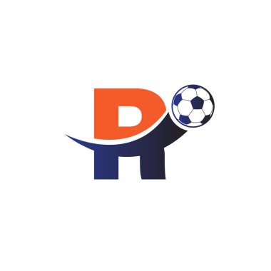 Futbol topu logolu R harfi.