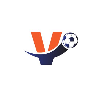 Futbol topu logolu V harfi.