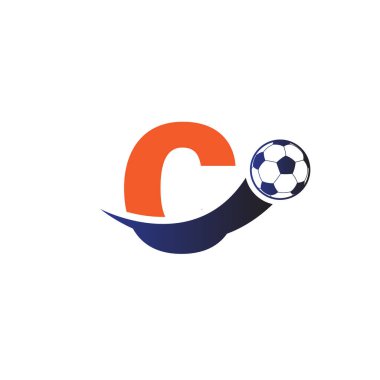 C harfi futbol topu logolu.