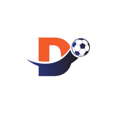 D harfi futbol topu logolu.