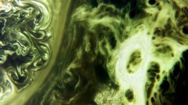 Canlı renkler kıvrılır ve sıvı kaosun içinde karışır, yavaş filizler hızlı patlamalarla birleşir, büyüleyici bir renk ve hareket dansı yaratır.