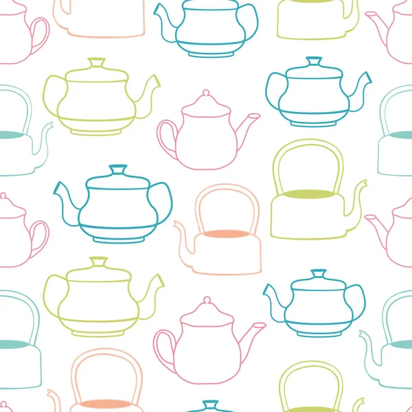Colourful line drawing  pattern backgrounds seamless surface pattern design of the Collection Garden tea party