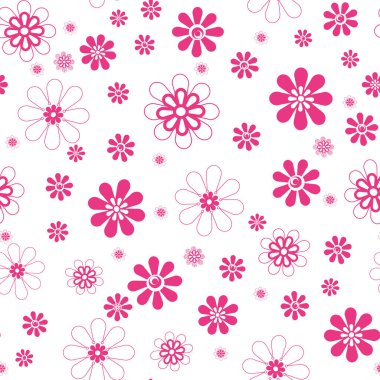  Renkli çiçekler, papatyalar, pürüzsüz desenler, parmak izleri arka plan, pürüzsüz desen, parmak izleri.