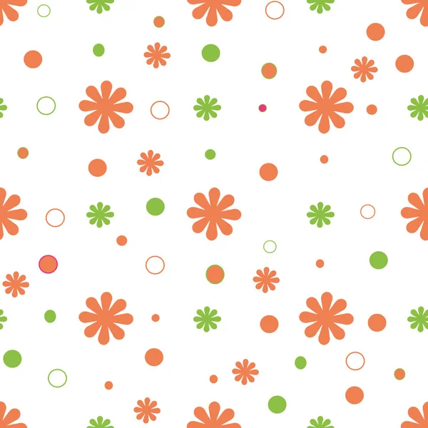 Bunte Blumen Gänseblümchen Nahtlose Muster Drucke Hintergrund Nahtlose Muster Drucke — Stockvektor