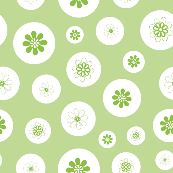 Colourful Flowers Daisys Seamless Pattern Prints Background Seamless Pattern Prints — Stock Vector