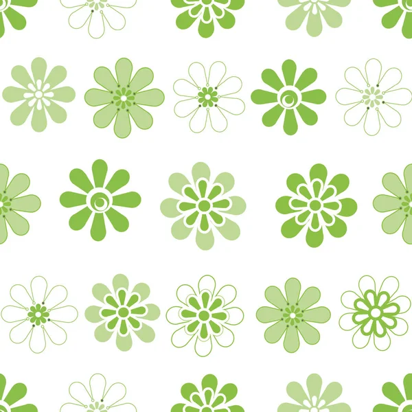Bunte Blumen Gänseblümchen Nahtlose Muster Drucke Hintergrund Nahtlose Muster Drucke — Stockvektor