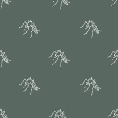 Tek renkli yeşil kaki desenli arka plan göl yaşamını destekliyor. Vektör illüstrasyonu