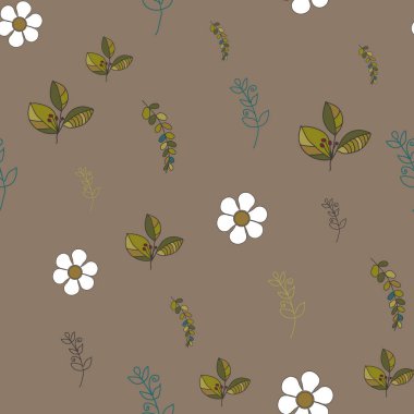 Doğa bitkileri ve sonbahar mevsimi ve desenler, kusursuz desen, parmak izi arka plan, kusursuz desen, parmak izi arka plan.