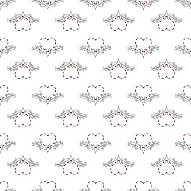 Renkli Preppy Coquette pürüzsüz desen, Arkaplan, Vektör çizimi, yüzey tasarımı desenleri.