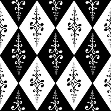 Harlequin elmasları, eski klasik siyah-beyaz elmas soytarı ve sanat büyüsüne dikkat edin. Palyaço pırlantası elmaslar olmadan parıldıyor.