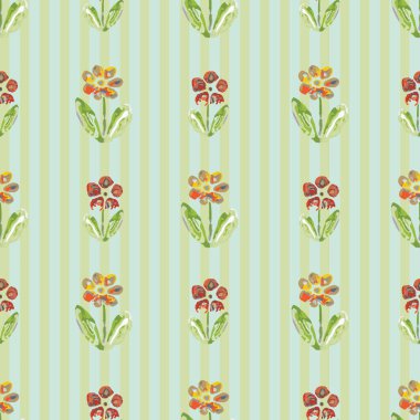 Çiçek Bloğu. Kırsal bölgeler eşsizdir, her şeyin diğerlerinden farklı olduğu yerler. Nostalji, modern. Parmak izi tasarımı. Vektör illüstrasyonu