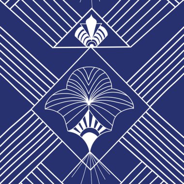 Art Deco, Caz Çağı 'nın müsrif yaşam tarzları, geometrik ve simetrik şekiller kalın eğriler veya ince çizgiler, modern bir bükülme