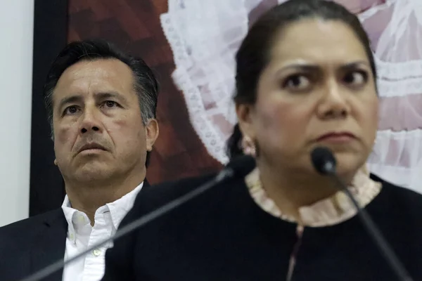 Srpna 2023 Mexico City Mexiko Předseda Soudu Státu Veracruz Lisbeth — Stock fotografie