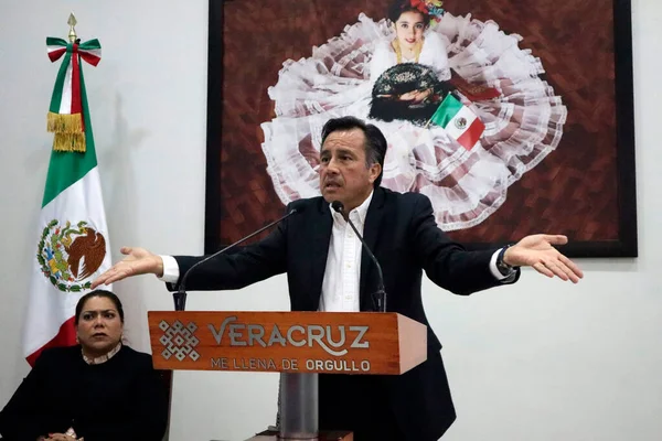 Août 2023 Mexico Mexique Gouverneur État Veracruz Cuitlahuac Garcia Jimenez — Photo