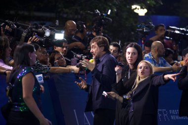 May 11, 2023, Mexico City, Mexico: Actor Javier Bardem attends the red carpet of  The little Mermaid film premiere at Toreo Parque Central. on May 11, 2023 in Mexico City, Mexico. (Photo by Julian Lopez/ Eyepix Group) clipart